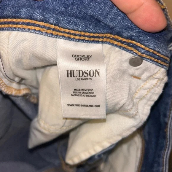 Hudson Jeans Blue Jean Shorts “Croxley” Mid-Rise Fitted